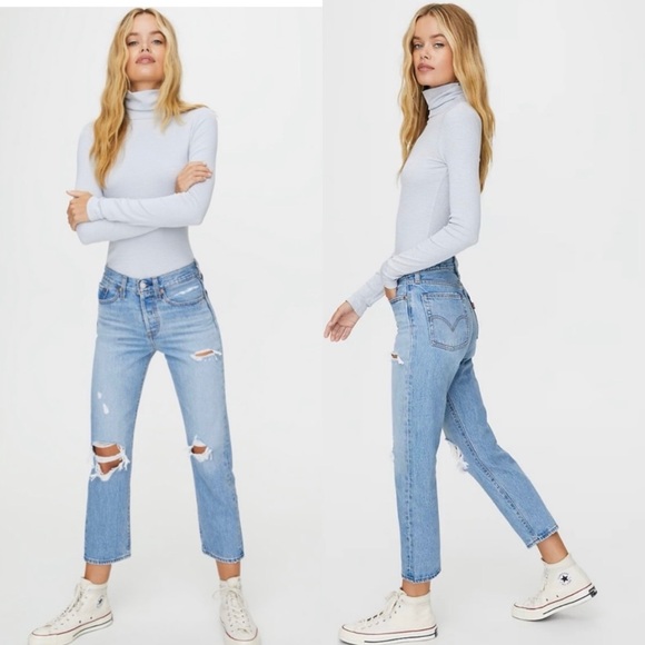 Levi’s Wedgie Distressed Straight Leg Jeans - 27 - Picture 13 of 13